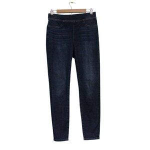 Madewell Pull On Skinny Jeans Size 28 High Rise Stretch Dark Wash Denim Preppy